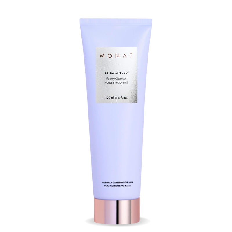 MONAT Be Balanced Foamy Cleanser  Purifying  Softening Foaming Facial Cleanser SkinSmoothing Antioxidants and Natural Fruit Acids Foaming Face Wash Cleansing Foam  Net Wt 120 ml  40 fl oz