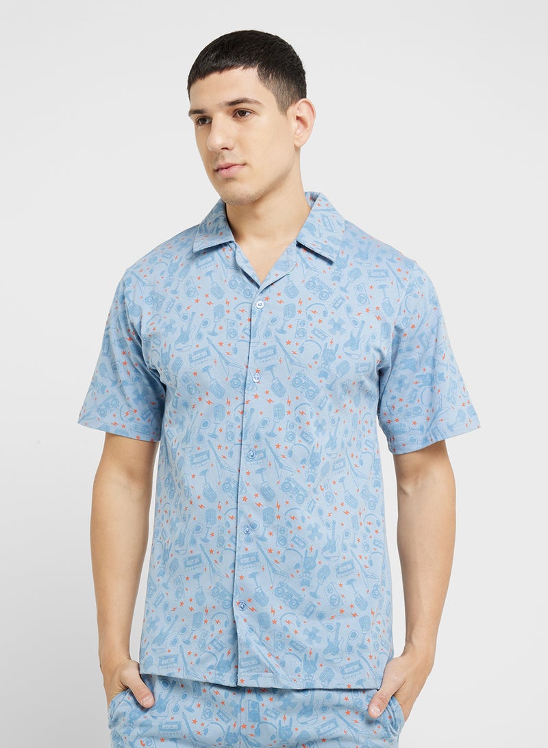 Robert Wood Nightwear Shirt & Pants Sets  - Image 3