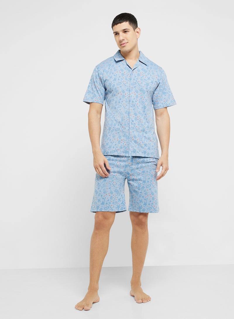 Robert Wood Nightwear Shirt & Pants Sets  - Image 5