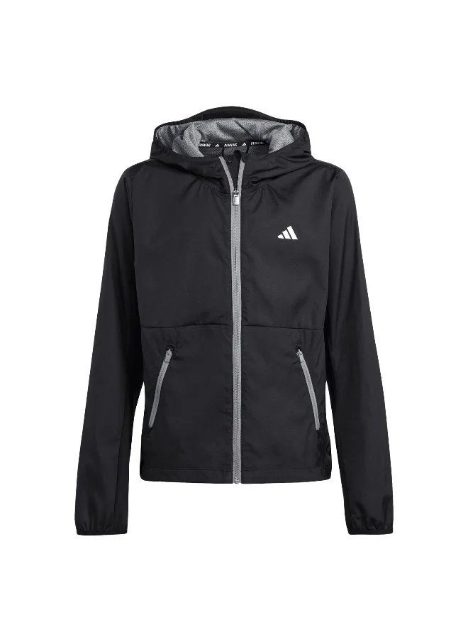 Adidas adidas J Wb Jacket Black Running Jackets 5-6Y