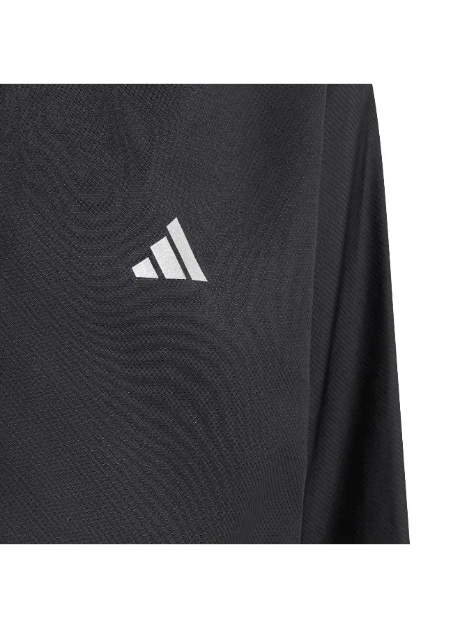 adidas جاكيت J Wb للجري أسود للأطفال 5-6 سنوات