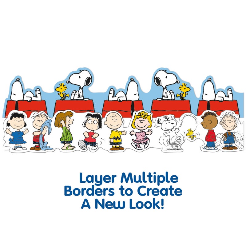 Eureka Peanuts Snoopy Doghouse Extra Wide Decorative Classroom and Bulletin Board Trim for Teachers, 3.25" Wide, 12 Strips for 37 Total Feet - Image 5