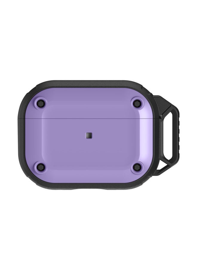Generic - Magnetic Airpods Pro2 Generation Protective Cover For Apple Ear Shell Pro Second Generation Protective Shell 3 Generation Lock Cover-Color:Purple-Applicable Model:Airpods Pro - Image 1