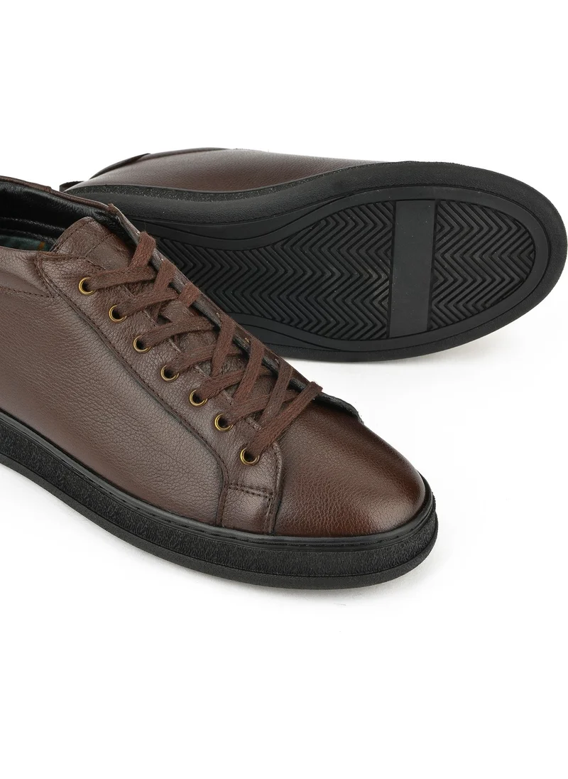 Ziya , Men's Genuine Leather Boots 1331025Z852 Brown