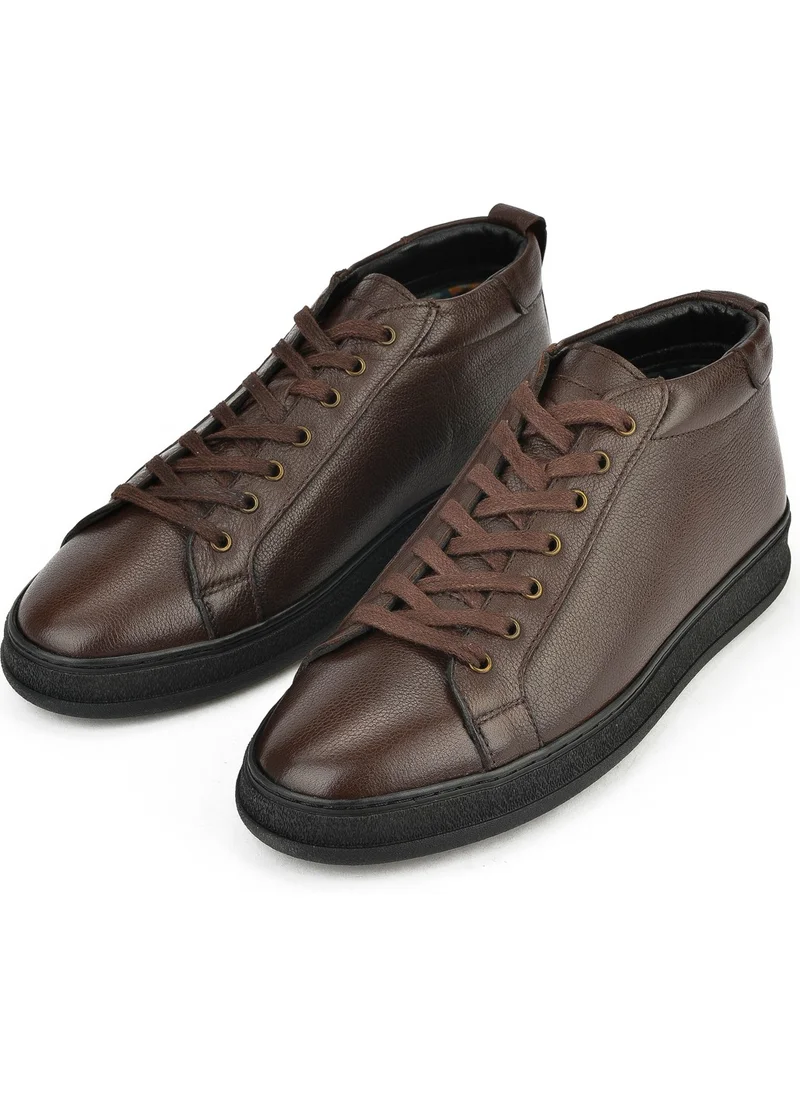 Ziya , Men's Genuine Leather Boots 1331025Z852 Brown