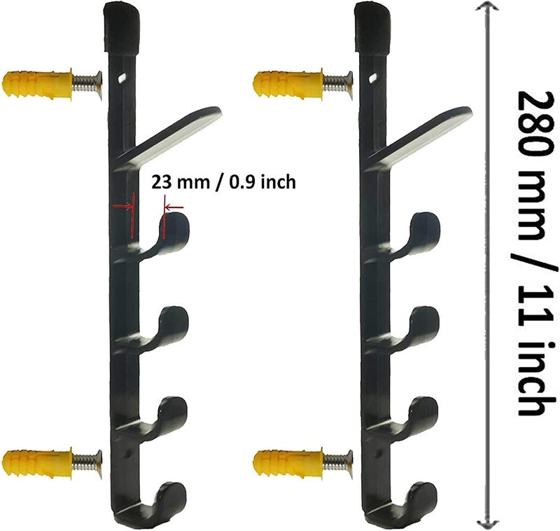 Pmsanzay Hockey Stick Rack, Wall Storage Hockey Stick Display Holder/Hanger - Multi-Purpose - Hang Your ice Hockey Skates, Helmet, Gloves, Sticks Pads and Other - Great for Home or Office Wall Mount - Image 2