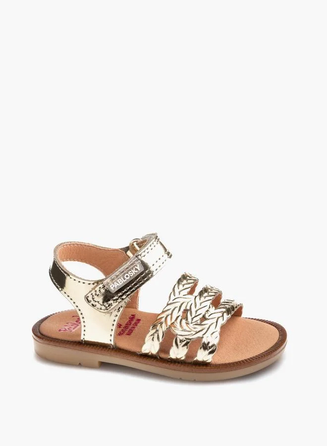 Pablosky Sandals With Hook & Loop Closure With Braided Straps