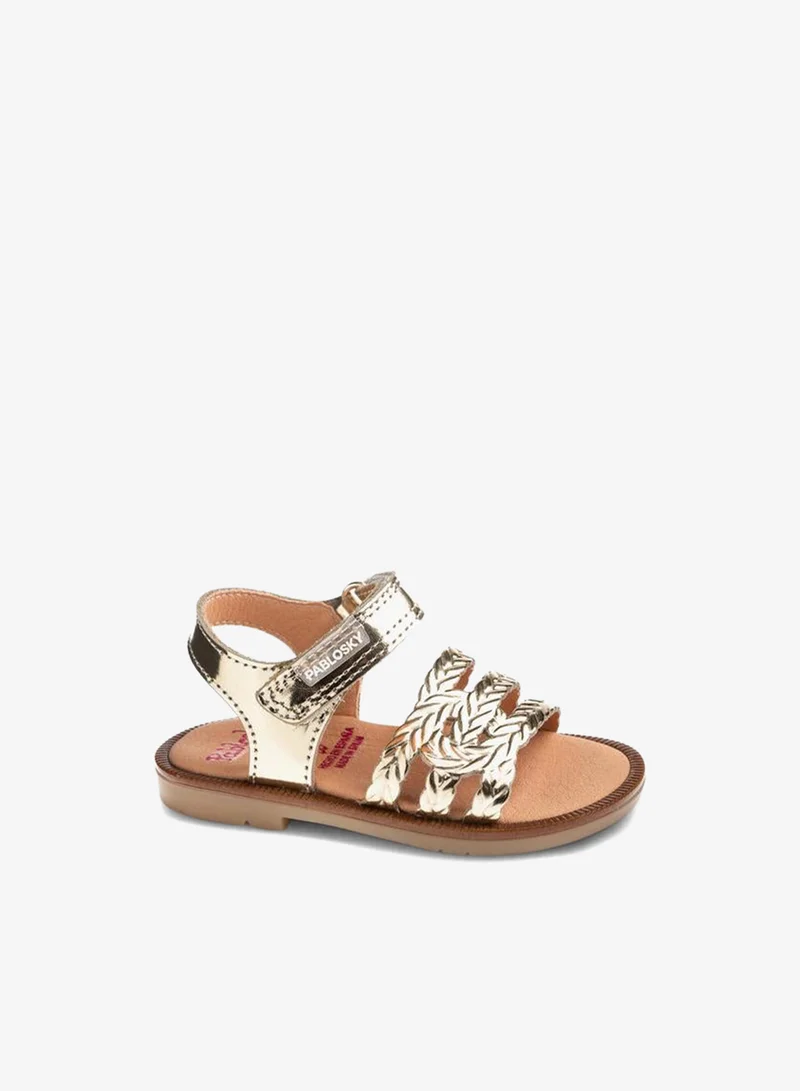 Pablosky Sandals With Hook & Loop Closure With Braided Straps