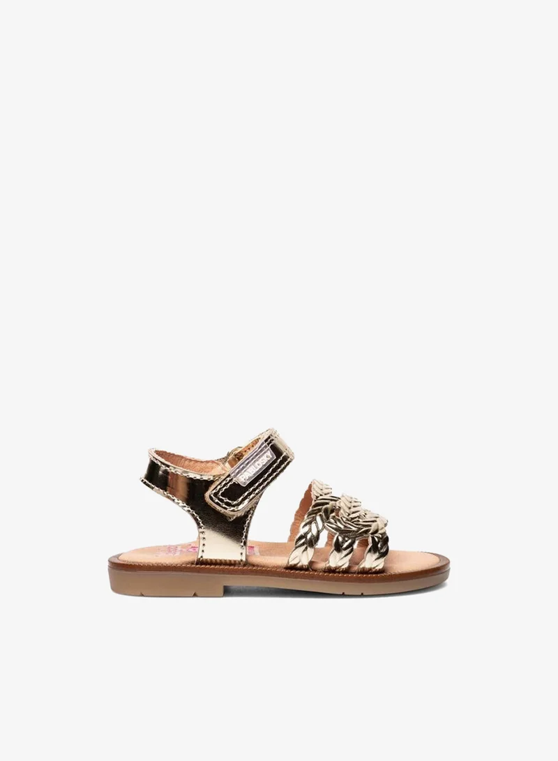 بابلوسكي Sandals With Hook & Loop Closure With Braided Straps