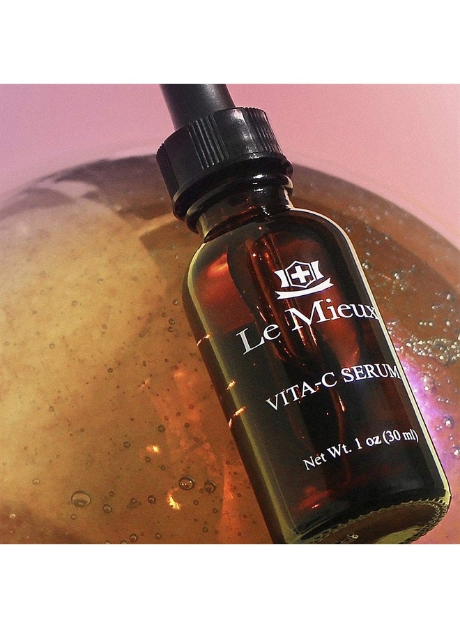 Le Mieux Vita-C Serum - Concentrated Vitamin C & Glutathione Antioxidant Facial Serum for Glowing Skin, VIT C Face Serum to Address The Appearance of Uneven Tone & Blotchiness (1 oz / 30 ml)  - Image 3