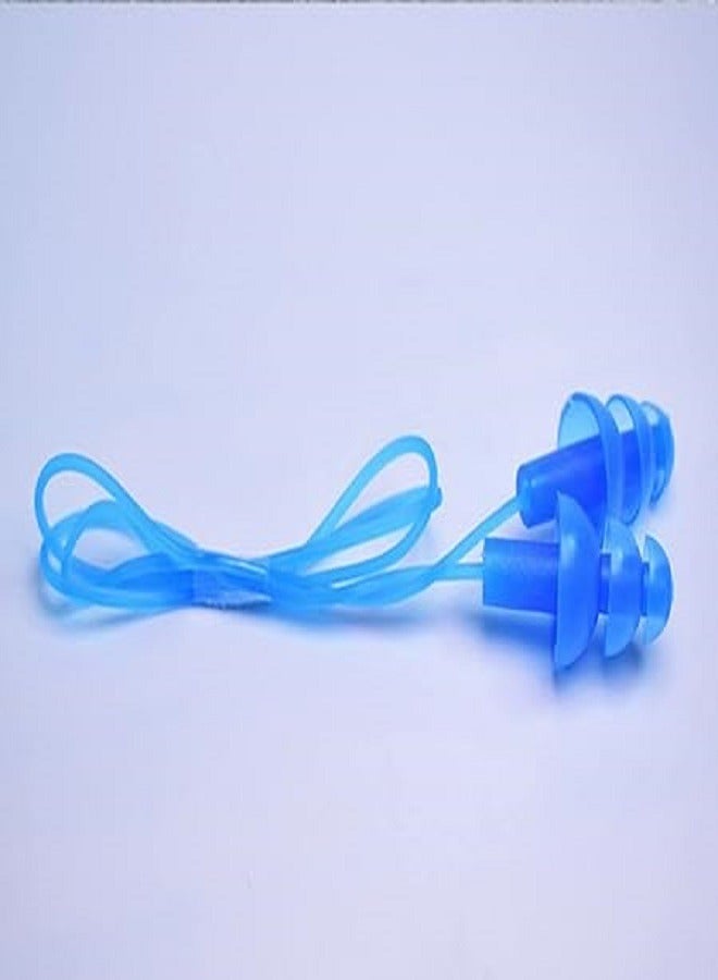 Generic Reusable Silicone Earplugs, Waterproof Earplugs to Reduce Noise for Swimming, Blue Color, Noise-Blocking and Travel Earplugs, Soundproof Earplugs, Swimming Earplugs, Earplugs, Earplugs for Children, Swimming Earplugs for Children.  - Image 2