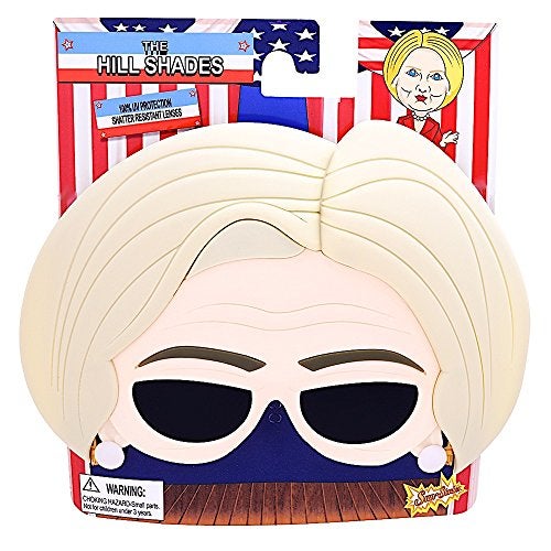 Sun-Staches The Hill' Hillary Clinton Sunglasses | Political Novelty Costume Accessory | UV400 | One Size Fits Most - Image 2