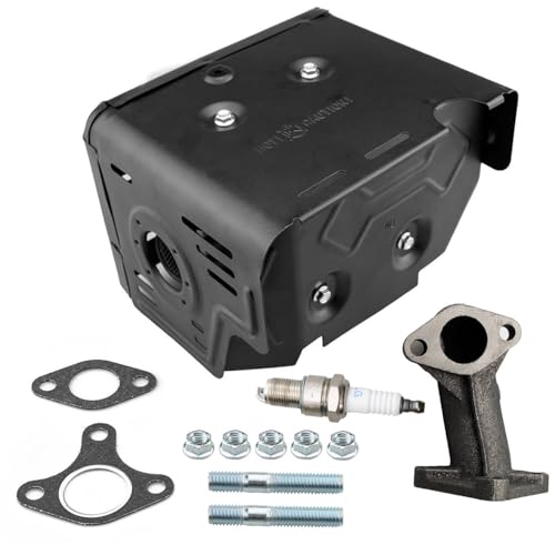 HZ Muffler Assembly Exhaust Pipe Kit for Honda GX340 11HP GX390 13HP GX420 16Hp Engine Harbor Freight Predator 420cc Engine - Image 1