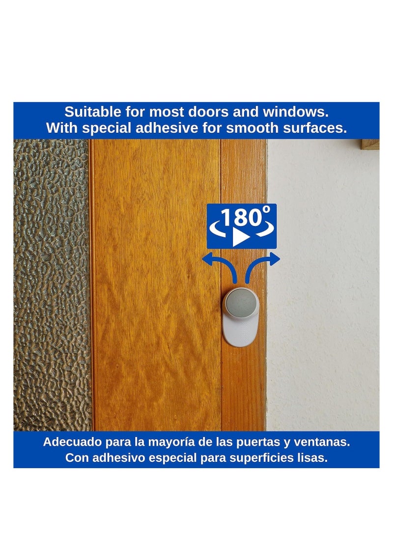 Y&D Door Finger Guards for Kids and Pets with Adhesive 180° Rotatable Prevent Pinch Injuries Guard Anti-slam Baby Proof Stopper Child Slam 4Pcs - Image 3