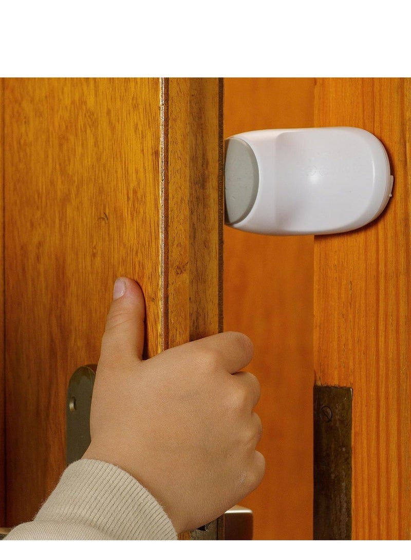 Y&D Door Finger Guards for Kids and Pets with Adhesive 180° Rotatable Prevent Pinch Injuries Guard Anti-slam Baby Proof Stopper Child Slam 4Pcs - Image 2