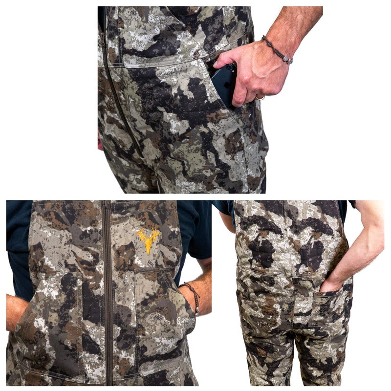 HOT SHOT Menâ€™s Insulated Veil-Cervidae Camo Bib, Adjustable Height, Leg Zippers, Designed for All Day Comfort, XX-Large - Image 5