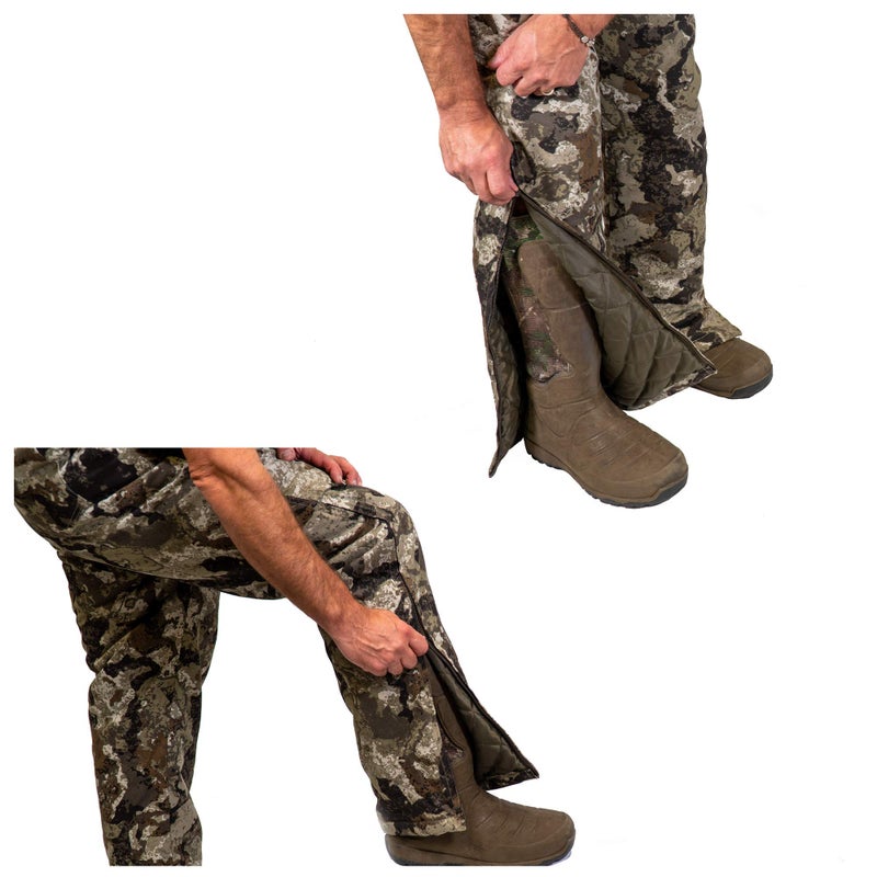 HOT SHOT Menâ€™s Insulated Veil-Cervidae Camo Bib, Adjustable Height, Leg Zippers, Designed for All Day Comfort, XX-Large - Image 4