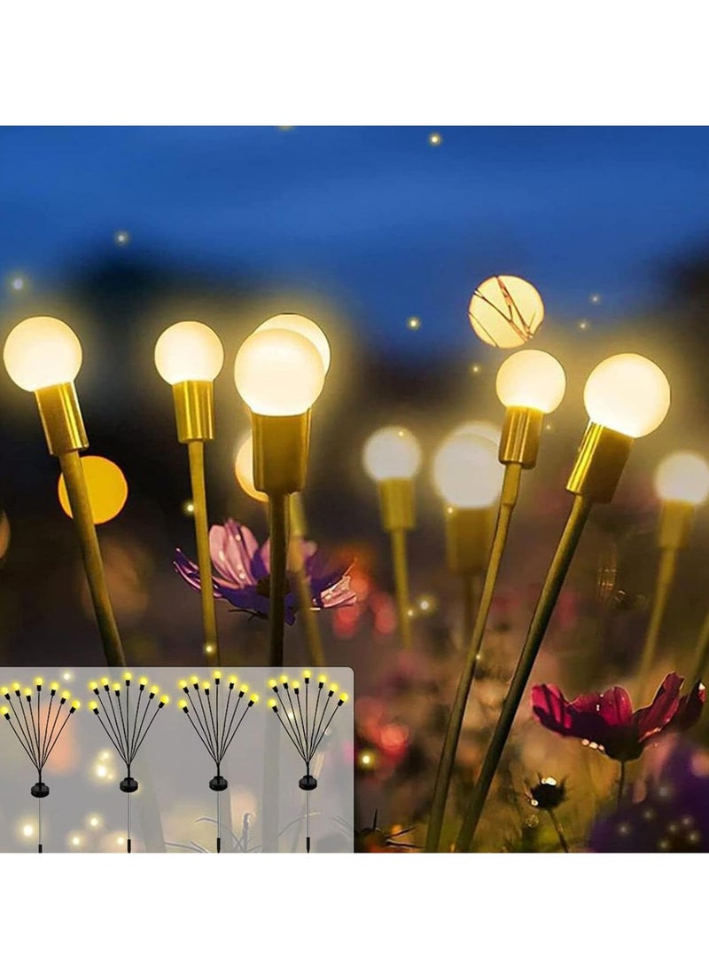 TRASSLE Solar Garden Lights Outdoor Waterproof,Solar Firefly Lights,Firefly Garden Lights for sidewalks, paths, backyard decorations, parties, swing landscape lights - Image 1
