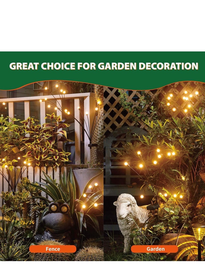 TRASSLE Solar Garden Lights Outdoor Waterproof,Solar Firefly Lights,Firefly Garden Lights for sidewalks, paths, backyard decorations, parties, swing landscape lights - Image 3