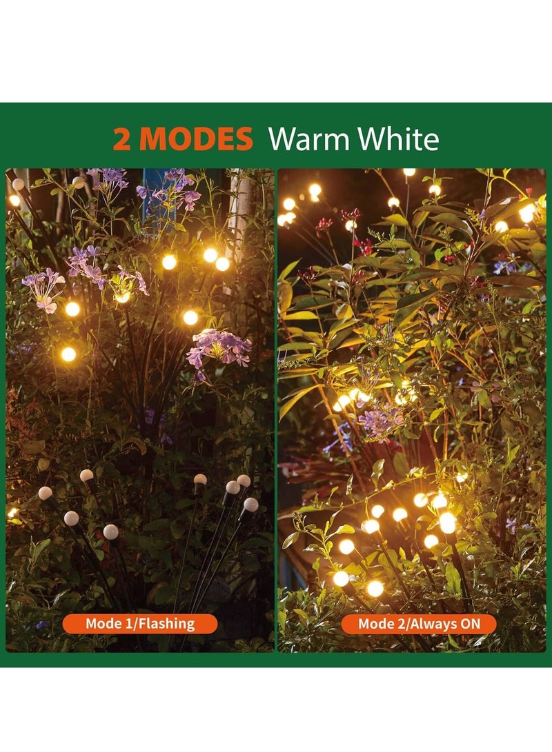 TRASSLE Solar Garden Lights Outdoor Waterproof,Solar Firefly Lights,Firefly Garden Lights for sidewalks, paths, backyard decorations, parties, swing landscape lights - Image 4
