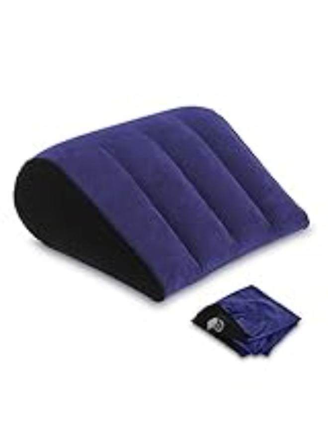Portable Inflatable Wedge Pillow Lightweight Body Positioning Inflatable Cushion Suitable for Sleeping Leg Elevation Back and Neck Support Travel Fast Inflating and Deflating - Image 2