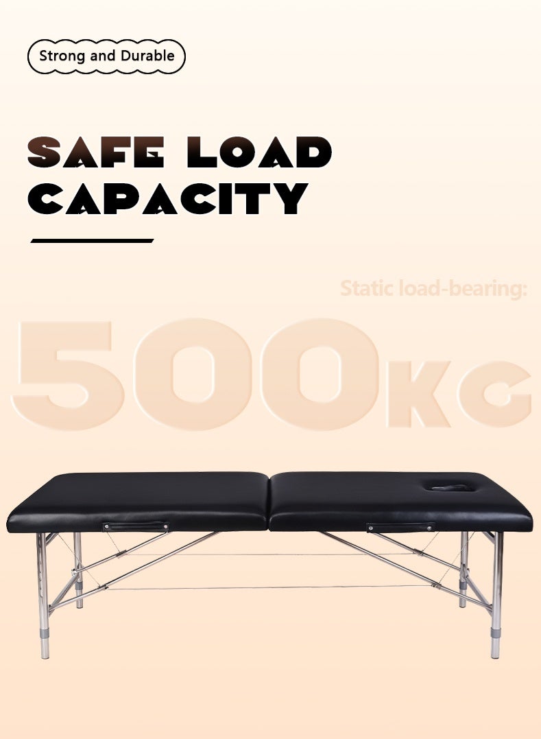 Folding Massage Bed, Beauty Bed With Facial Hole, SPA Bed, A Must-Have For Home And Professional Beauty Salons - Image 4