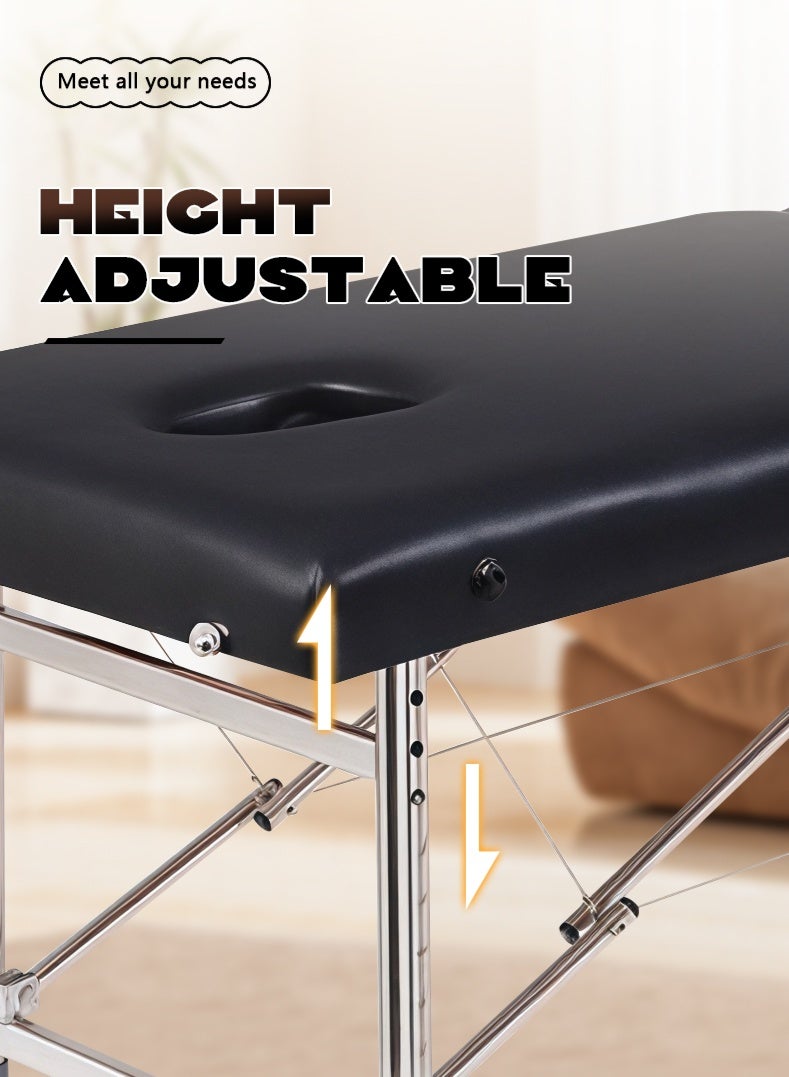 Folding Massage Bed, Beauty Bed With Facial Hole, SPA Bed, A Must-Have For Home And Professional Beauty Salons - Image 5