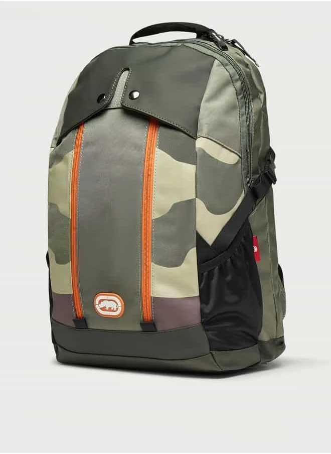 Ecko Unltd. Ecko Unltd Camouflage Print Backpack with Adjustable Shoulder Straps