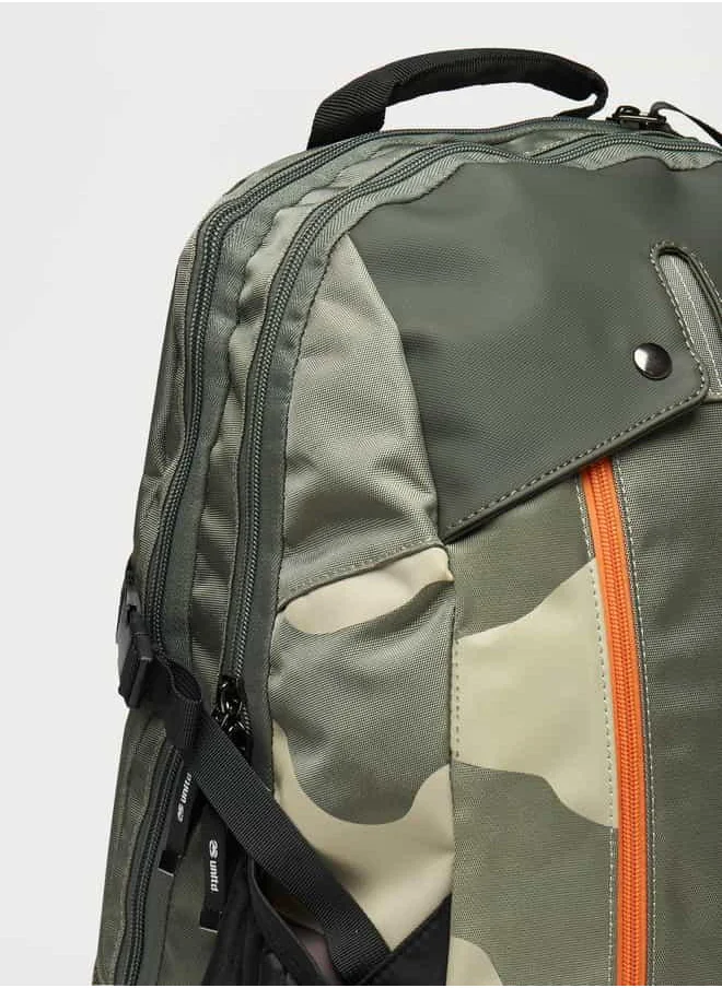 Ecko Unltd. Ecko Unltd Camouflage Print Backpack with Adjustable Shoulder Straps
