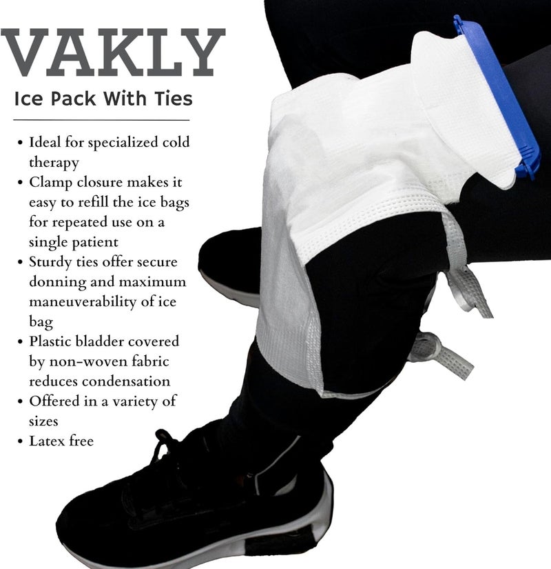 Vakly Refillable Ice Bags with Clamp Closure Pack of 10 Large 612 x 14  Reusable Easy Filling Hospital Icepack with Soft Outer Covering and Leak Resistant Inner Layer  Vakly First Aid Kit Guide 10 - Image 3