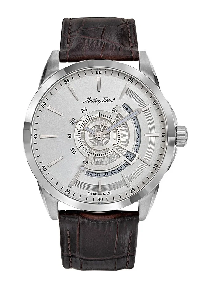 Mathey-Tissot Mondo Quartz Silver Dial Men's Watch - H711AS
