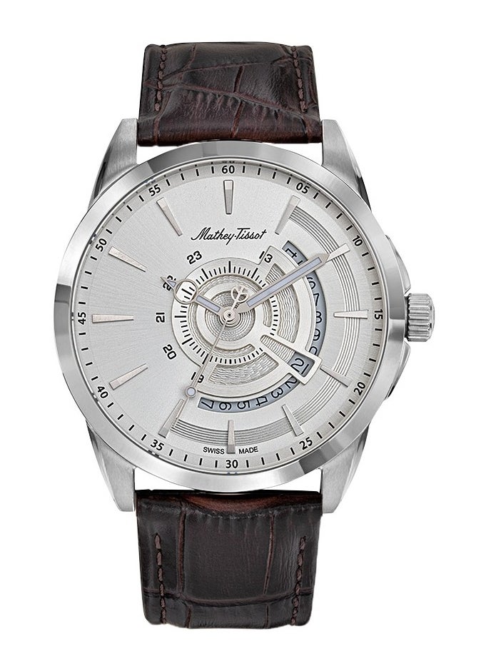Mathey-Tissot Mondo Quartz Silver Dial Men's Watch - H711AS  - Image 1
