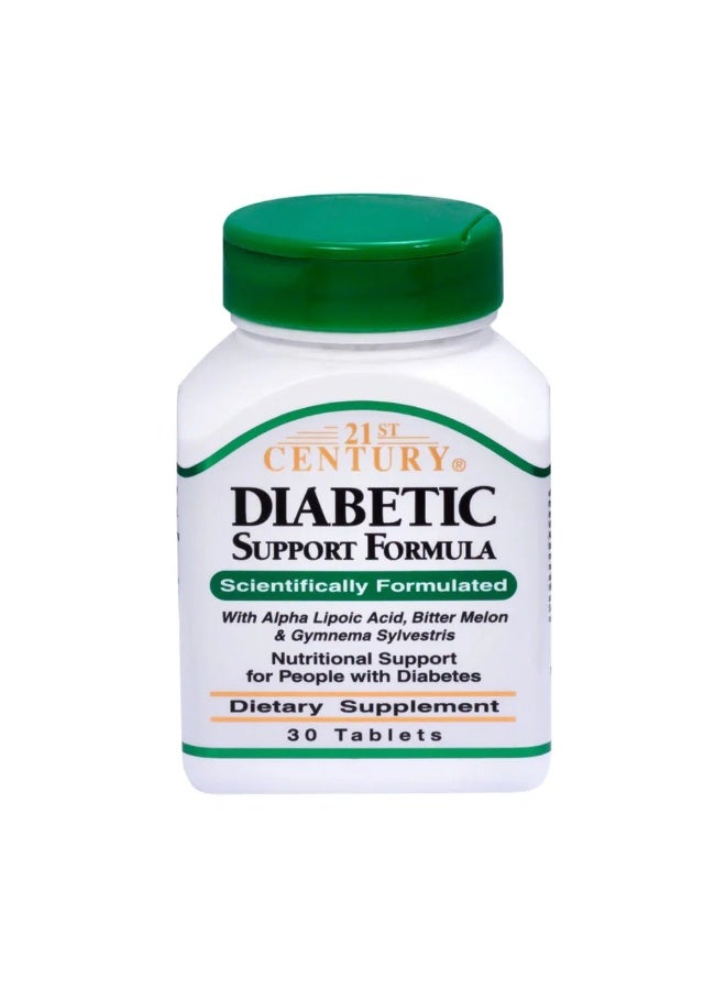 21st Century Diabetic Support Formula 30 Tablets