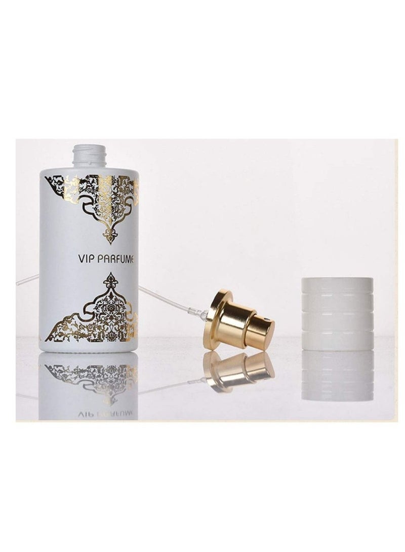 SYOSI 2 Pcs 50ml/1.7oz Glass Spray Bottle, Refillable Perfume Atomizer Fine Mist Bottles Travel Cosmetic Sample Essential Oil Fragrance Sprayer Containers(black&white) - Image 3