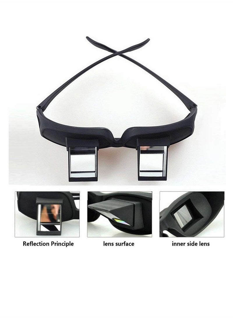 KASTWAVE - Lazy Glasses Bed Prism, Horizontal Glasses, Horizontal Mirror, Lazy Reader Glasses Lie Down For Reading/Watching Tv - Image 1