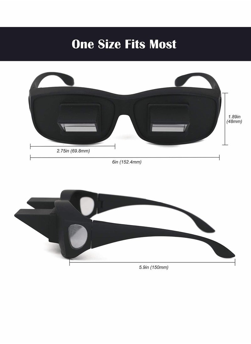 KASTWAVE - Lazy Glasses Bed Prism, Horizontal Glasses, Horizontal Mirror, Lazy Reader Glasses Lie Down For Reading/Watching Tv - Image 1