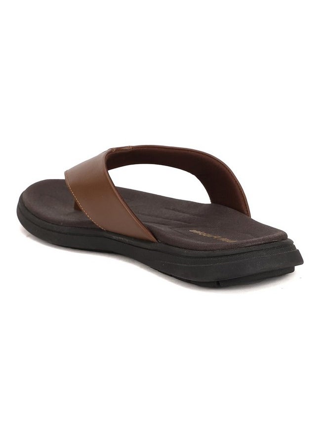 Hush Puppies - Hush Puppies Mens TOBY THONG E Brown Slipper UK 8 (8743055) - Image 1