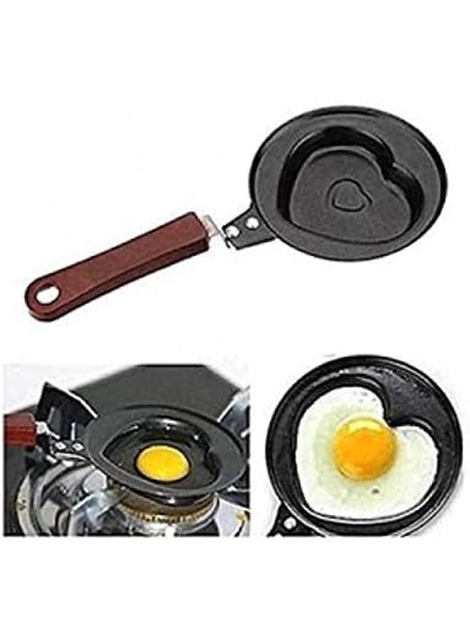 ميني بويل مقلاة صغيرة 12 سم تصميم قلب أسود Mpd 12R - Image 3