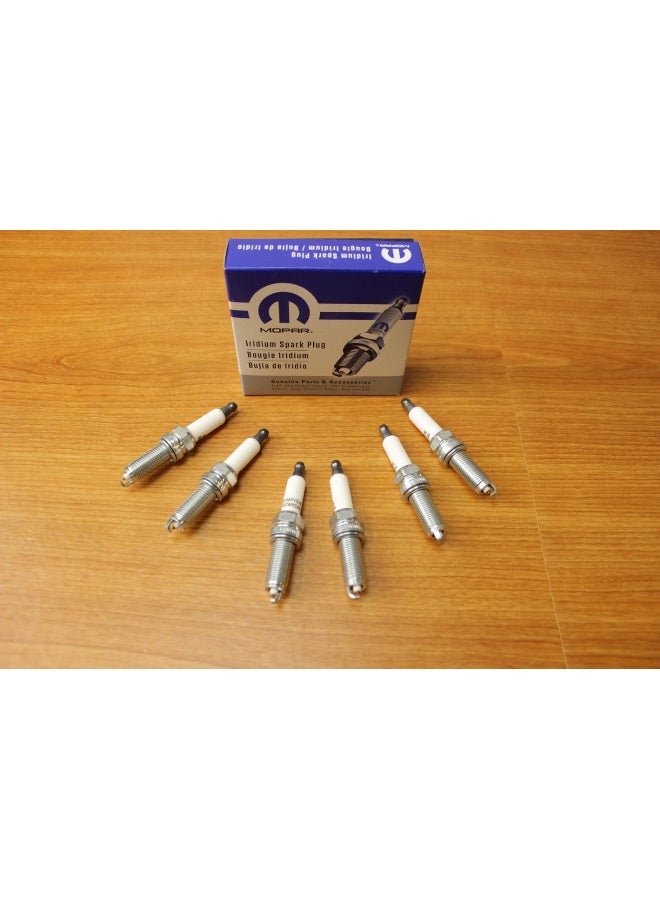Mopar Dodge Charger Promaster Jeep Wrangler Set Of Six (6) Spark Plugs OEM - Image 2