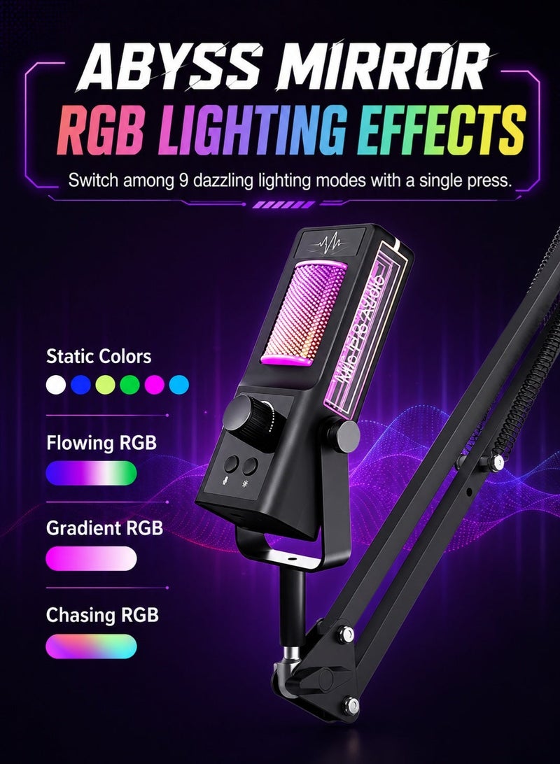 مايكروفون USB كوندنسر مع خاصية إلغاء الضوضاء، مثالي للبث المباشر والألعاب - Image 5