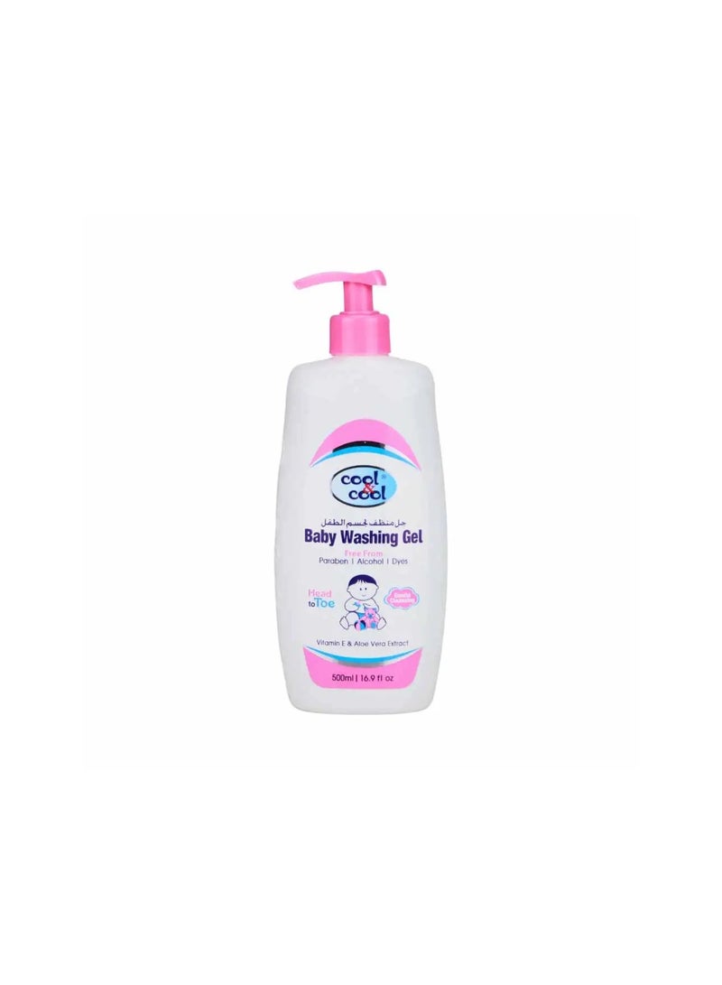 Cool & Cool Baby Washing Gel With Aloe Vera And Vitamin E Extract 500ml