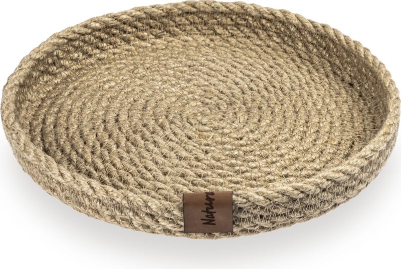 Naturalove Decorative Jute Accessory Basket Round Medium Size - Image 2