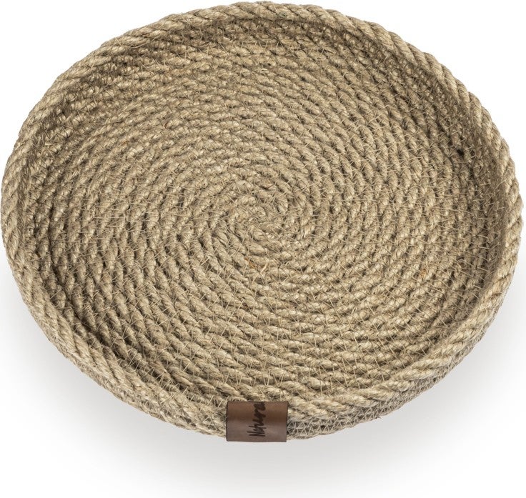 Naturalove Decorative Jute Accessory Basket Round Medium Size - Image 3