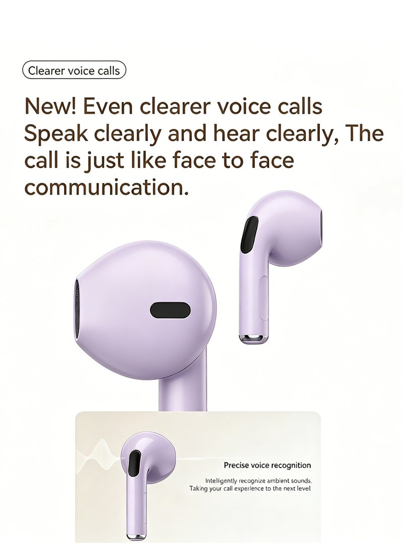 ZIPFORCE True Wireless Earbuds, Semi-In-Ear Bluetooth 6.0 Headphones, Bluetooth Earbuds with Easy Touch Control, Light-Weight Comfortable Earphones Noise Reduction Clear Call, Soft Ear Tips Ergonomic Fit for Daily Use Work Study Travel - Image 5