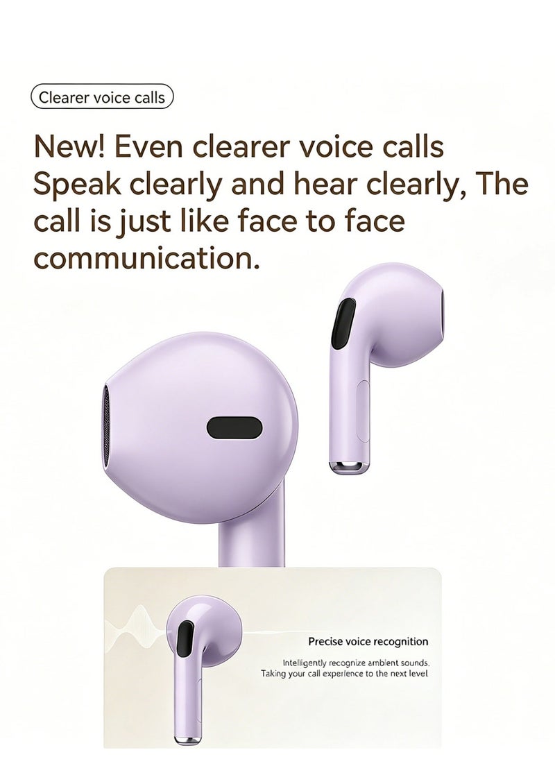 ZIPFORCE True Wireless Earbuds, Semi-In-Ear Bluetooth 6.0 Headphones, Bluetooth Earbuds with Easy Touch Control, Light-Weight Comfortable Earphones Noise Reduction Clear Call, Soft Ear Tips Ergonomic Fit for Daily Use Work Study Travel - Image 5