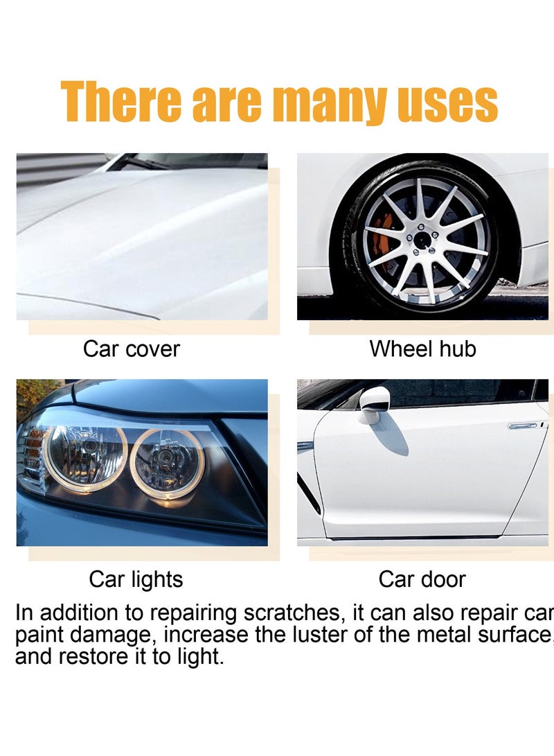 Homonth Car Scratch Removal Wax,Car Scratch Repair Kit, Car Paint Scratch Repair Agent, Car Scratch Remover, Grinding Polishing Restorer Paste with Sponge, Erase Car Scratches (60ML) - Image 5