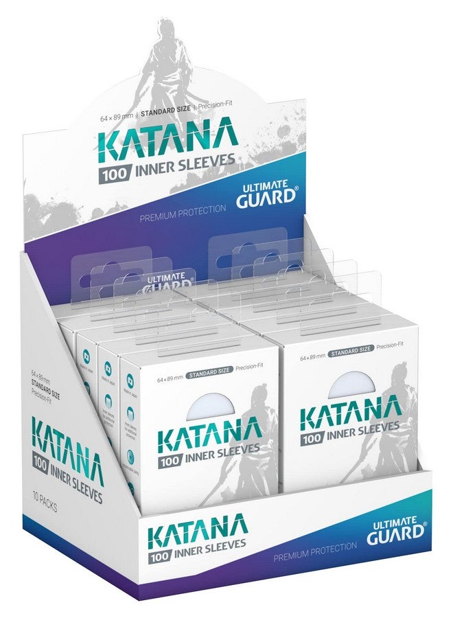 Ultimate Guard ألتيميت غارد كاتانا أكمام بطاقات داخلية، 100 أكمام بحجم قياسي TCG، 66 × 91 مم، شفافة، أكمام بطولات، بدون PVC وخالية من الأحماض، تغليف مزدوج مثالي - Image 4