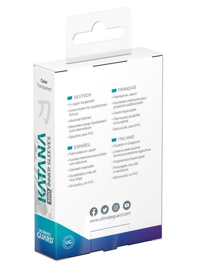Ultimate Guard ألتيميت غارد كاتانا أكمام بطاقات داخلية، 100 أكمام بحجم قياسي TCG، 66 × 91 مم، شفافة، أكمام بطولات، بدون PVC وخالية من الأحماض، تغليف مزدوج مثالي - Image 3