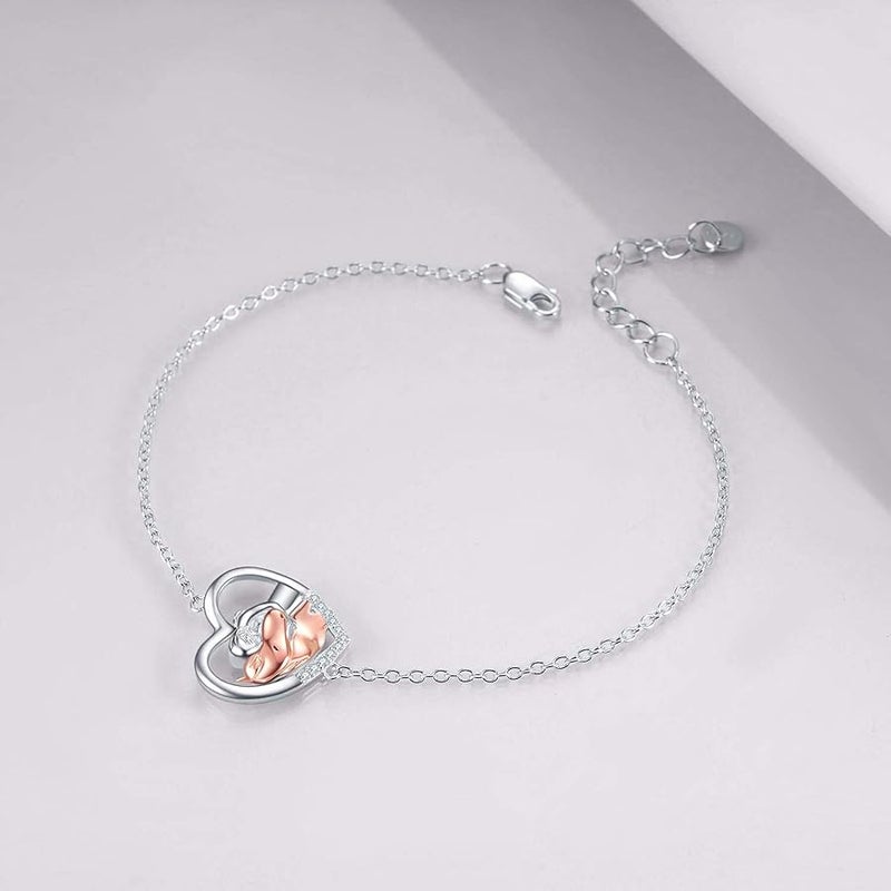 YFN Horse Jewelry Gift 925 Sterling Silver Girls Horse Adjustable Bracelet for Women Girls, Crystal, Cubic Zirconia, - Image 4