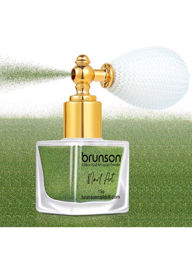 برونسون Highlighter Powder Spray 15g Nail Art Glitter Craft Design Cosmetic Grade Face Body Glitter Spray Shimmer High Gloss Diamond Highlight Magic Powder Makeup Sparkle Glitter Hairspray Accessories - Image 2